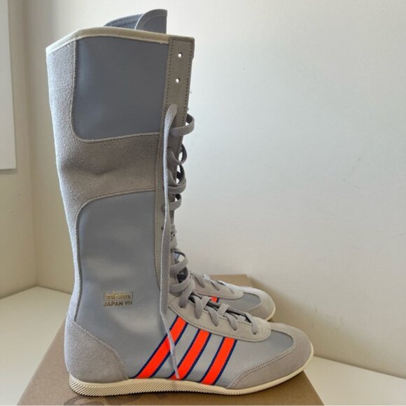 ADIDAS  Japan Vh Sneaker Boots - Silver/Solar Orange/Grey Size 7 - Picture 4 of 16